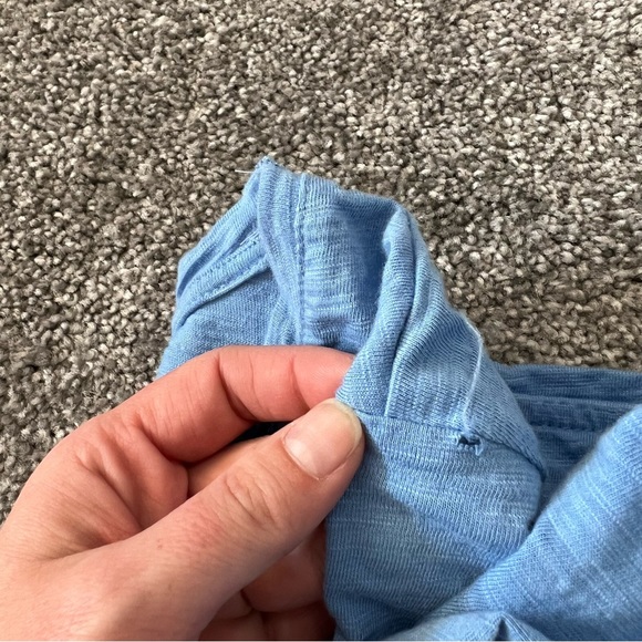 Chicos blouse womens medium 1 bule 3/4 sleeve scoop neck the ultimate tee casual - Picture 2 of 9